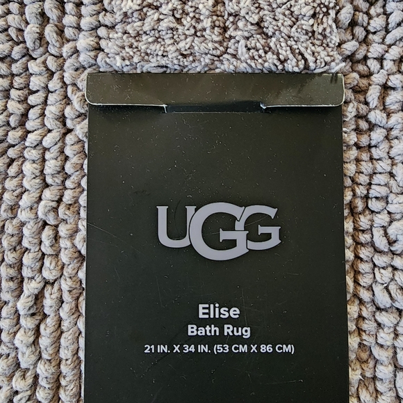 NWT UGG  Elise Bath Rug 21x34 Gray - Picture 6 of 7